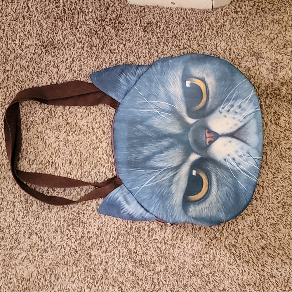 Angry Cat Face Purse
